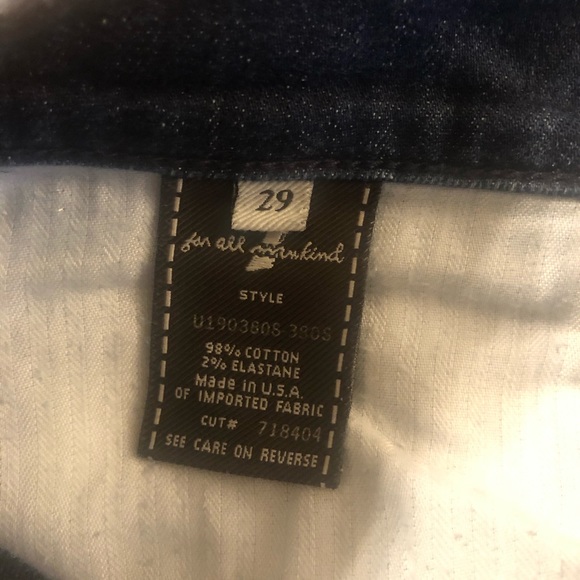 7 For All Mankind Vintage Straight Leg Jeans - Picture 7 of 7